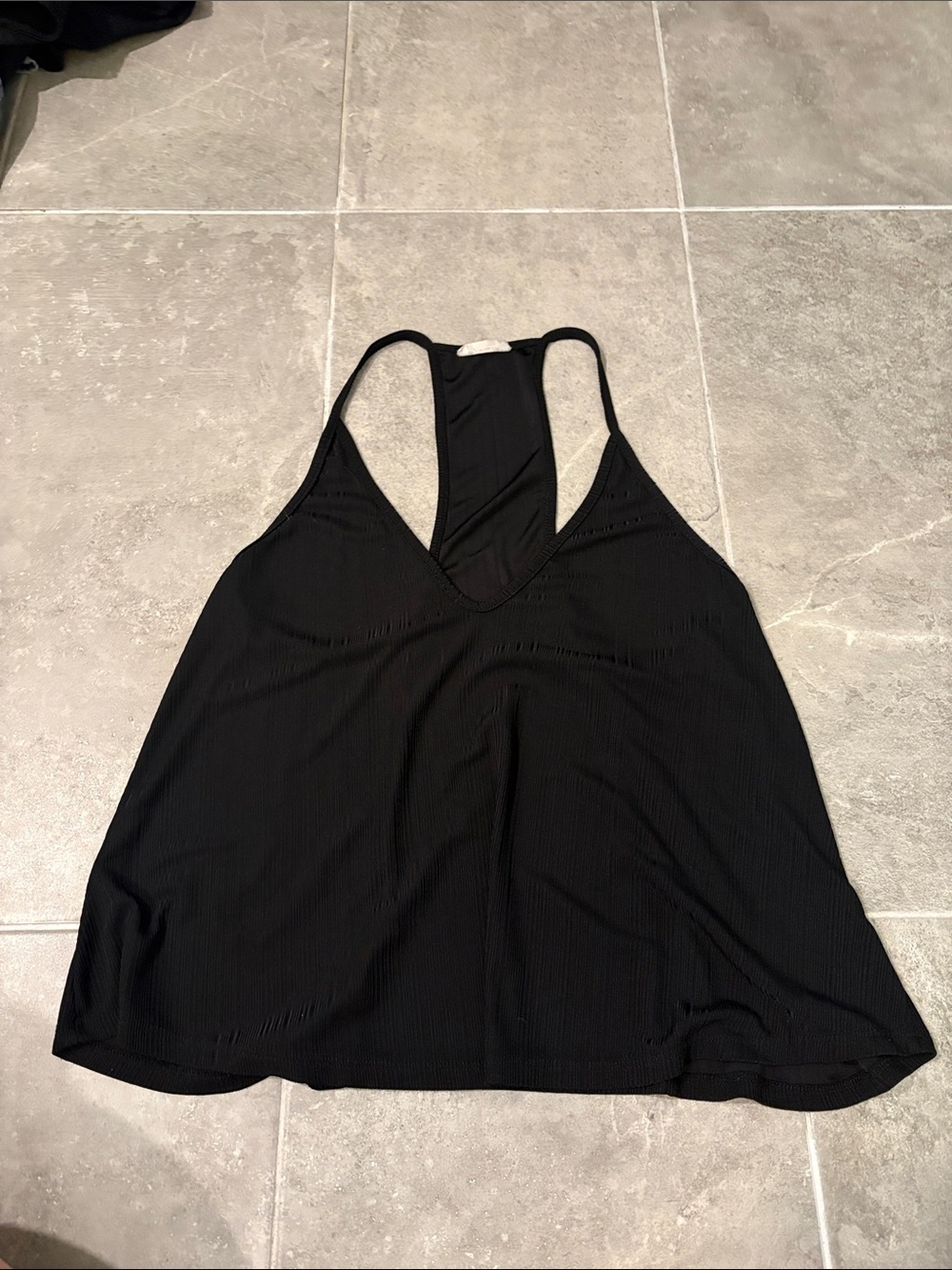 Free People Black Racerback Tank Top